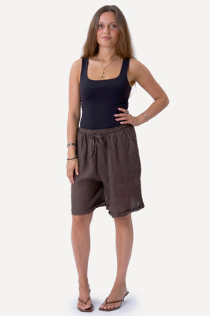 Lin Shorts - Marron