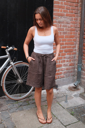 Lin Shorts - Marron