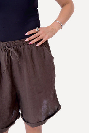 Lin Shorts - Marron