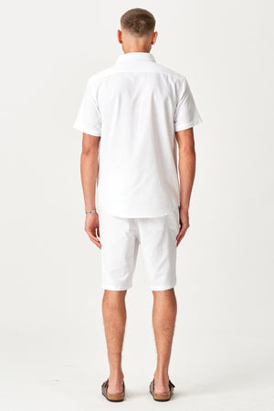Linge de linge à manches courtes + linge Shorts - Blanc (forfait)