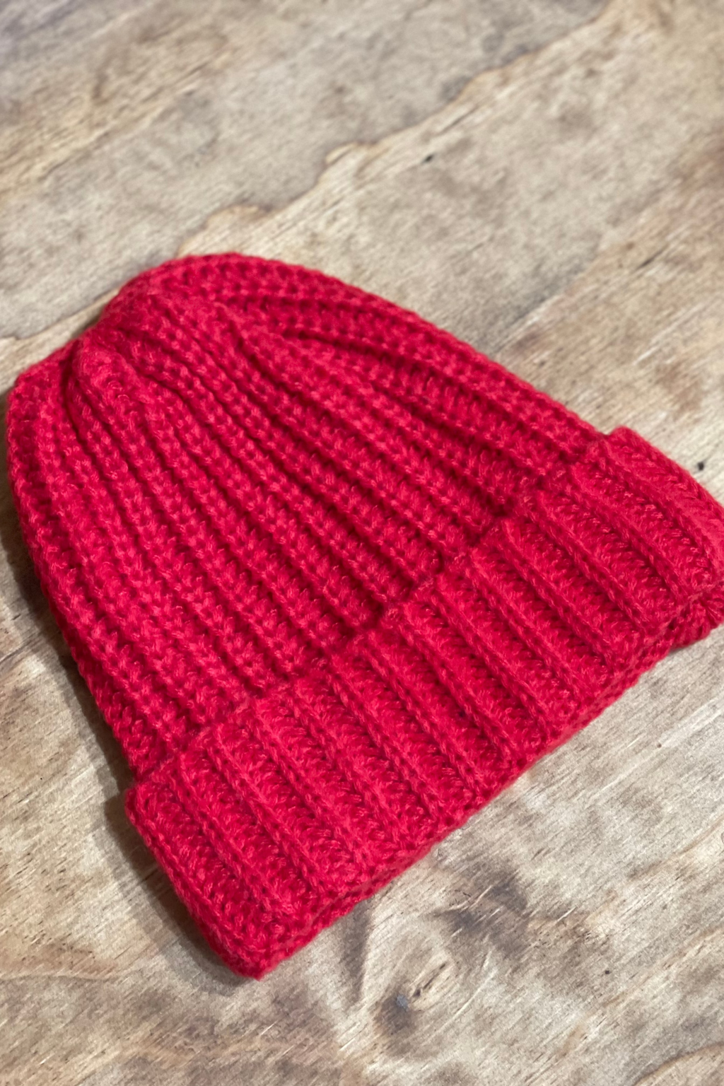 Ribbed Beanie - Wine Red