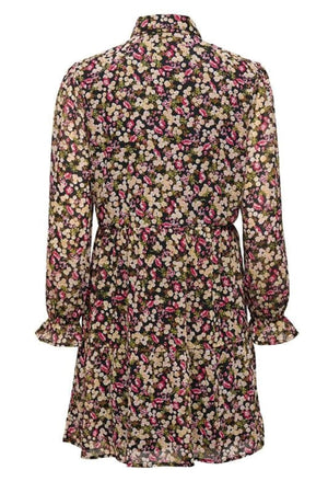 Robe à manches longues Ingrid - marron