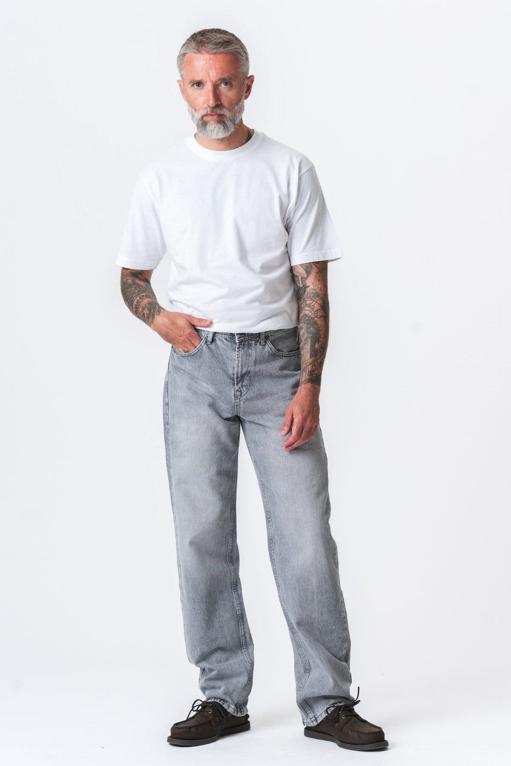 Jeans en forme de noah - denim gris