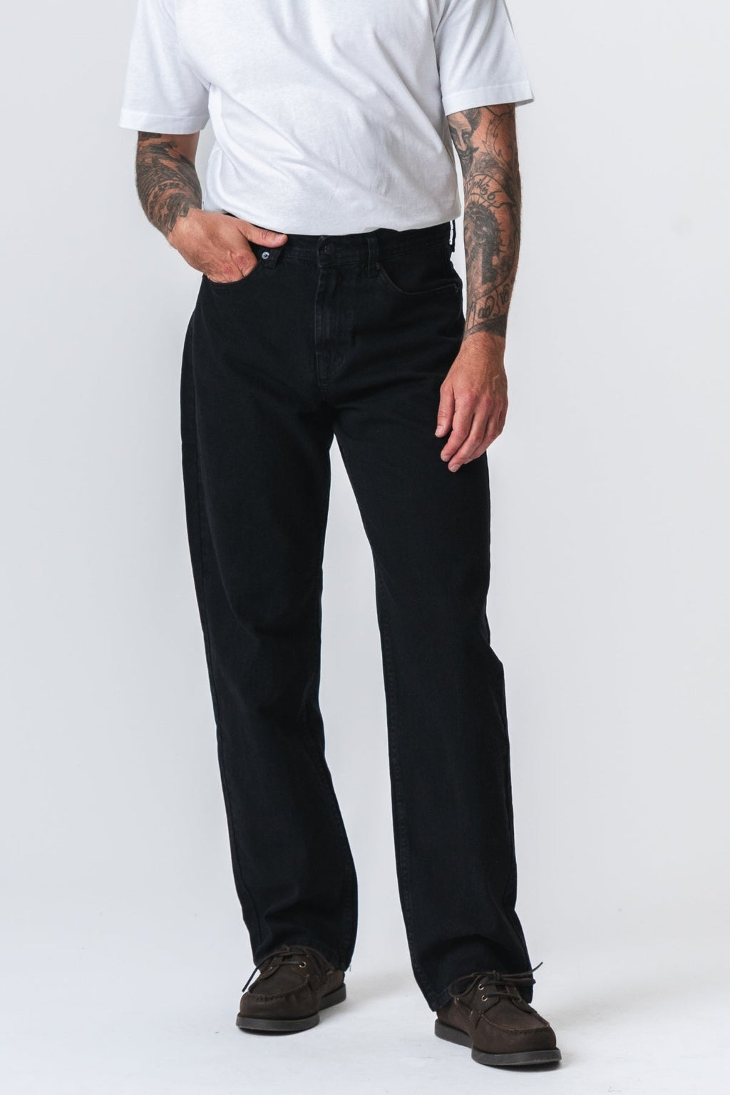 Jeans noah en forme - noir massif