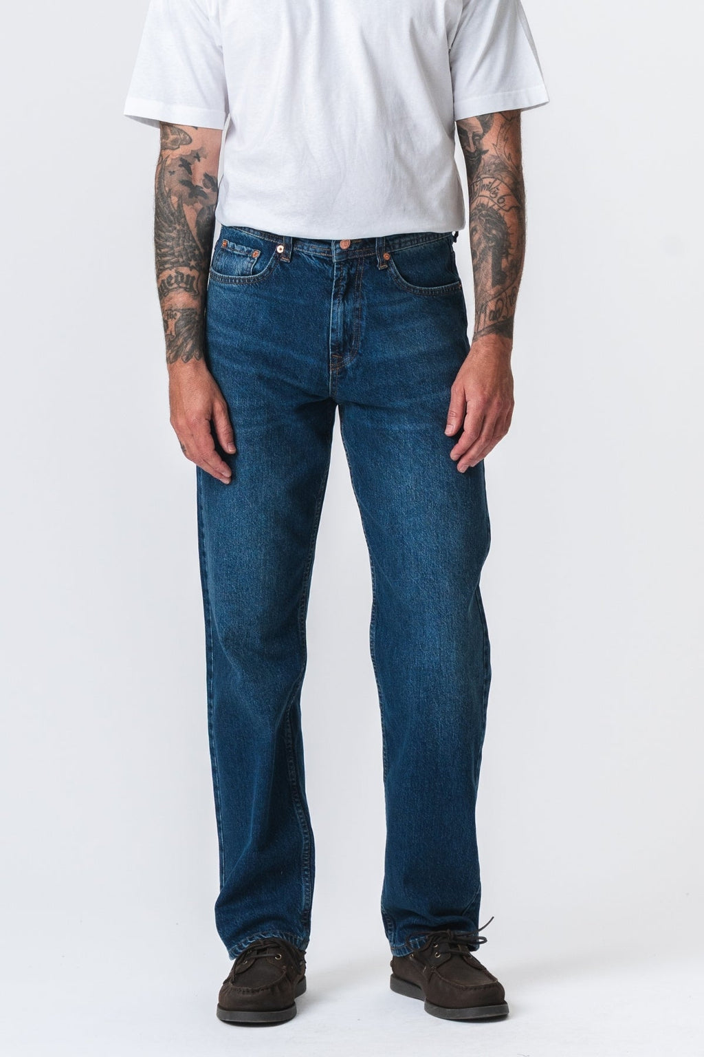Jeans noah en forme - denim bleu foncé