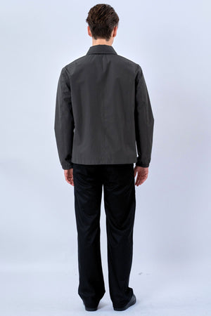 Veste courte zippée - Gris