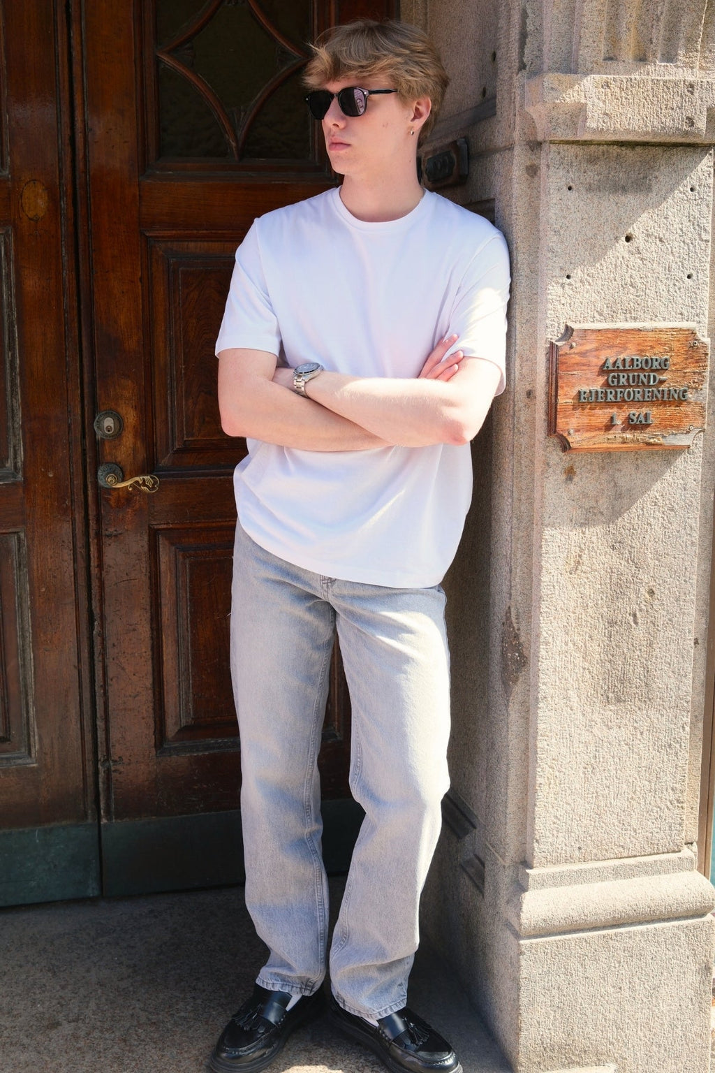 Jeans en forme de noah - denim gris