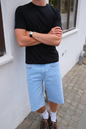 Denim Shorts Lâche - bleu clair