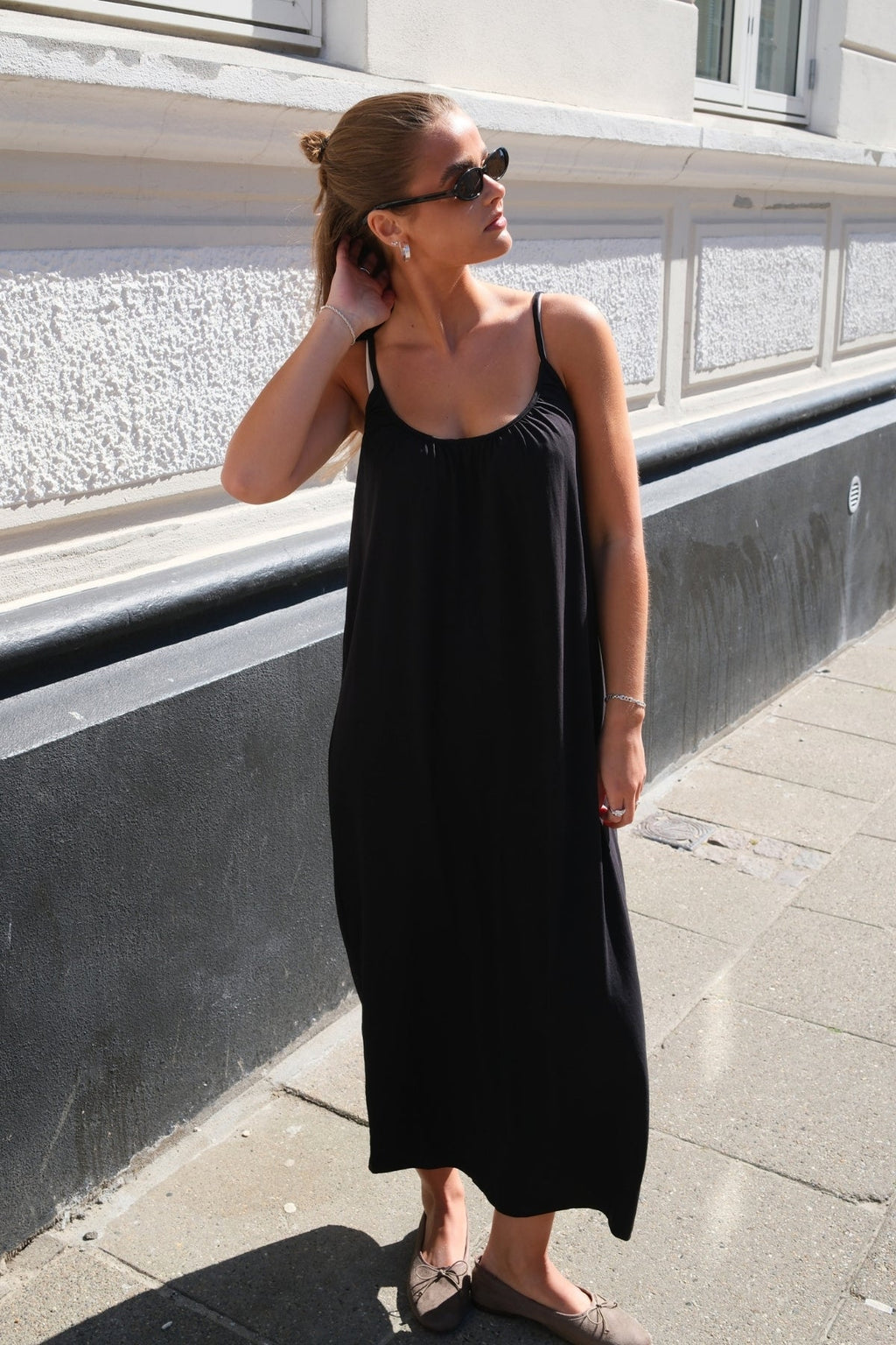 Robe de cheville de Luna Singlet - Black