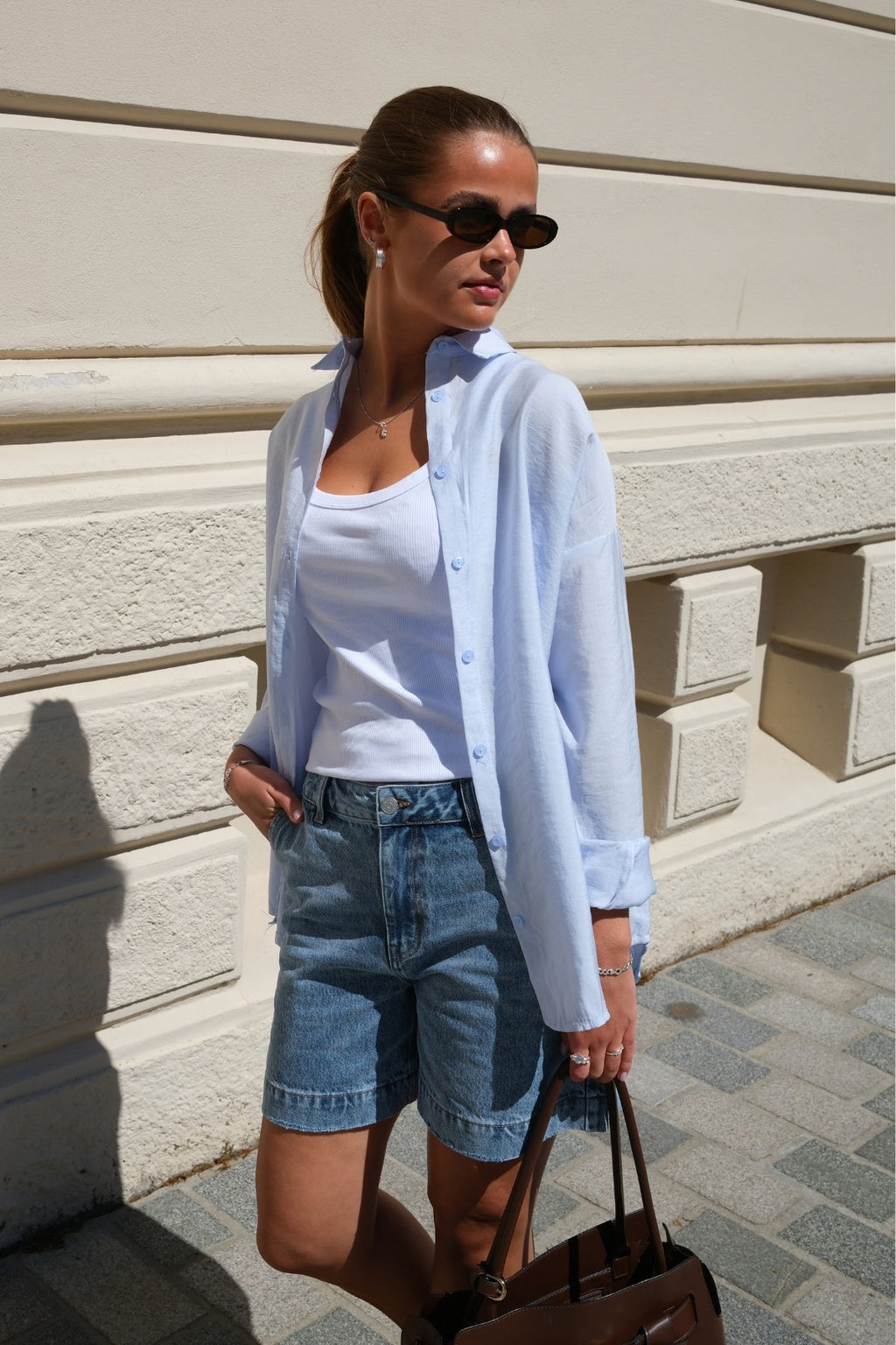 Mia Shirt - Sky Blue