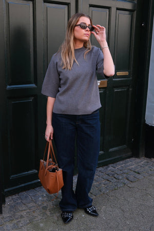 Reynard 2/4 pull en tricot - mélange gris moyen