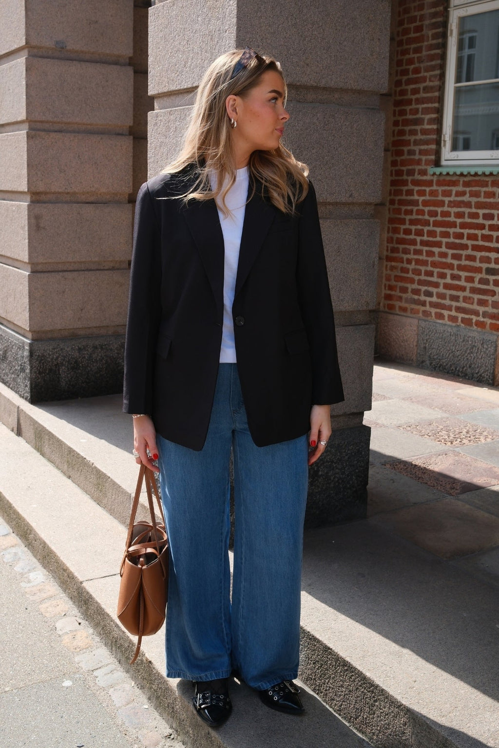 Cadre Lisa large Pants - Denim bleu clair