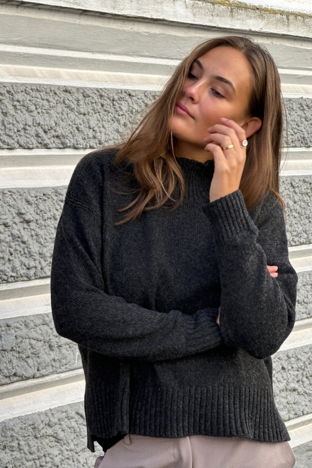 Oversized Knitted Turtleneck Sweater - Package Deal (2 pcs.)