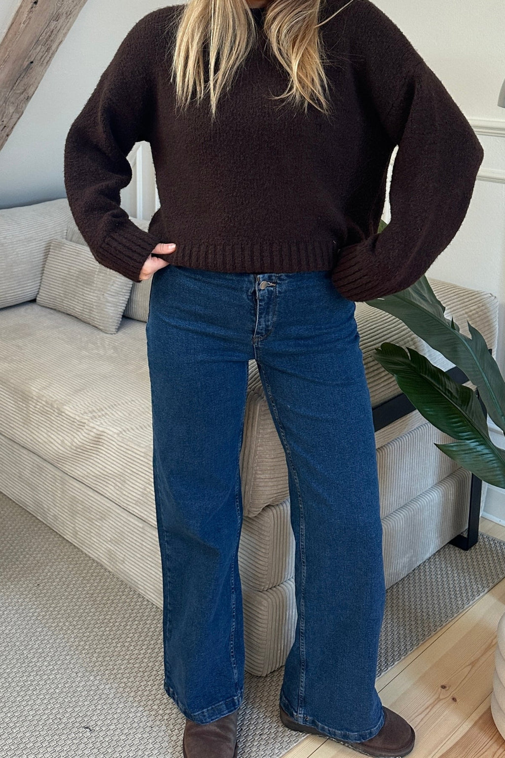 Jean large Miley - Bleu moyen