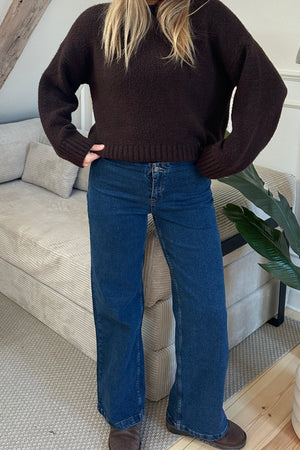 Jean large Miley - Bleu moyen