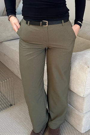 Talia Baggy Pants - Khaki