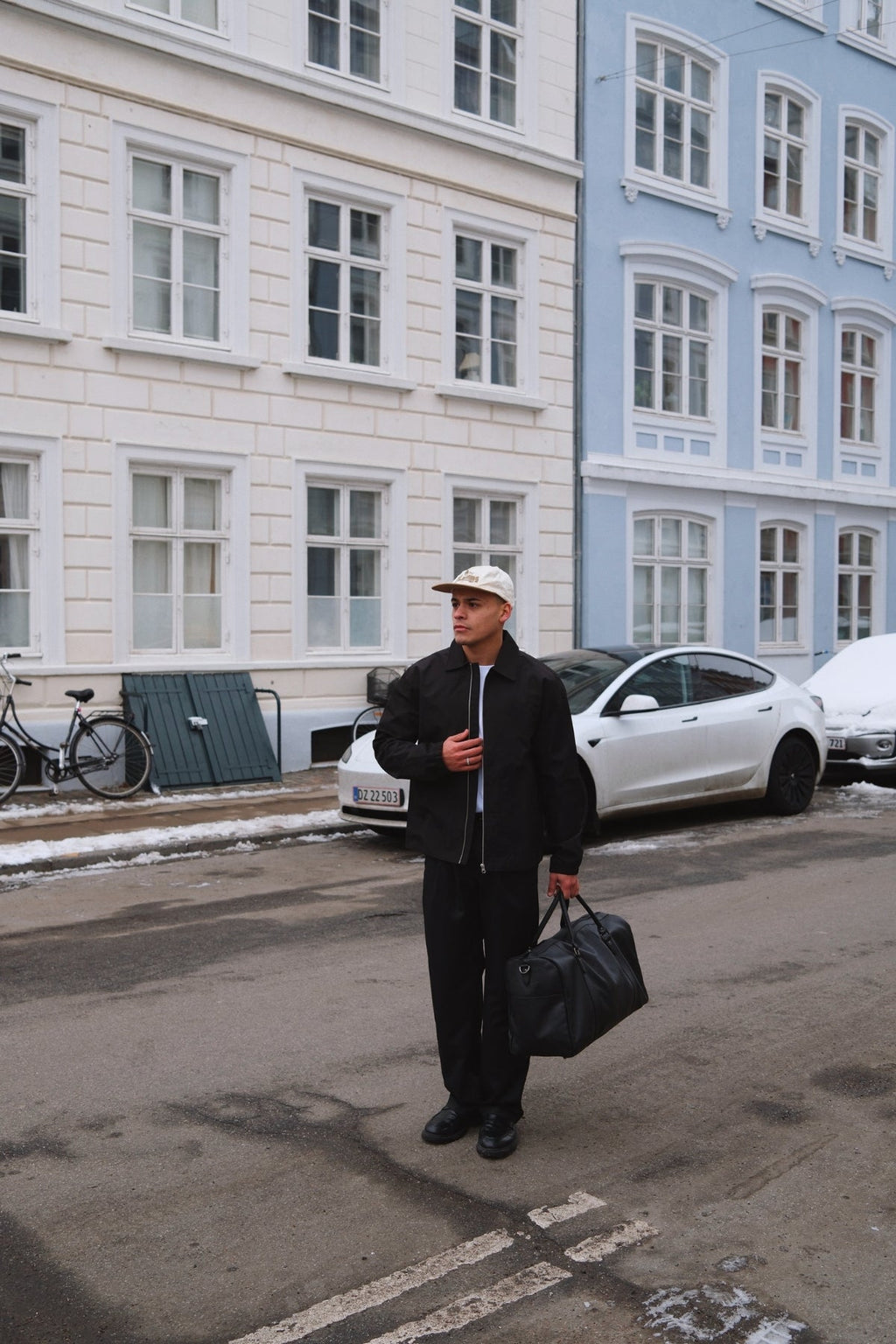 Veste courte zippée - Noir