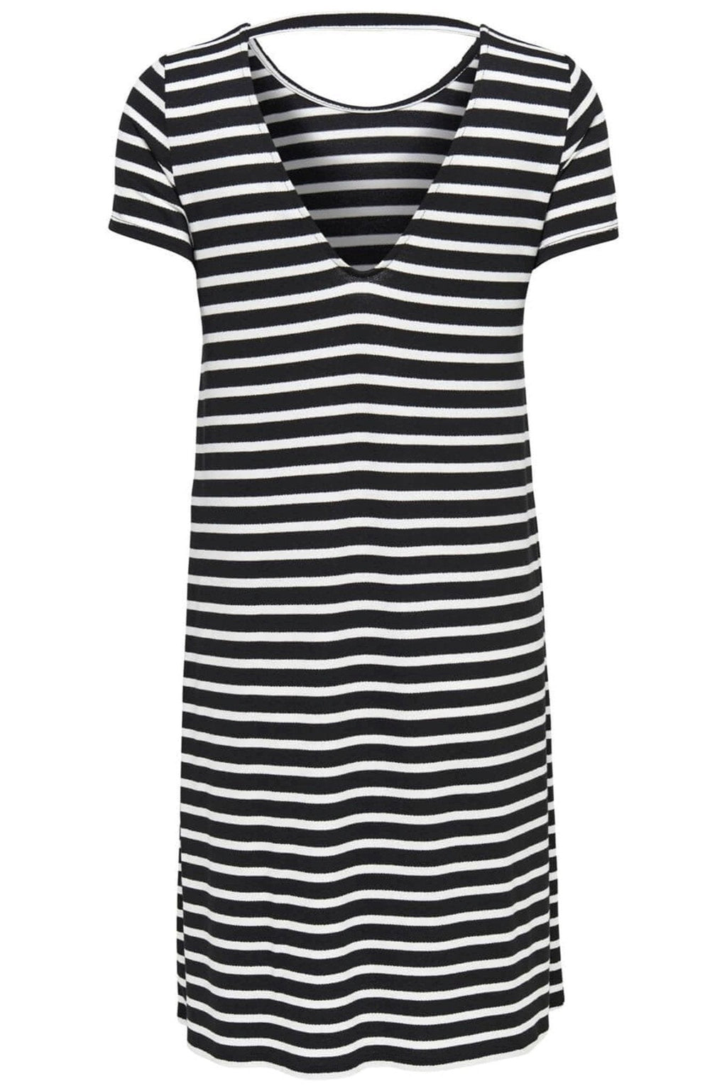 Loose dress with back details - Black cloud dancer