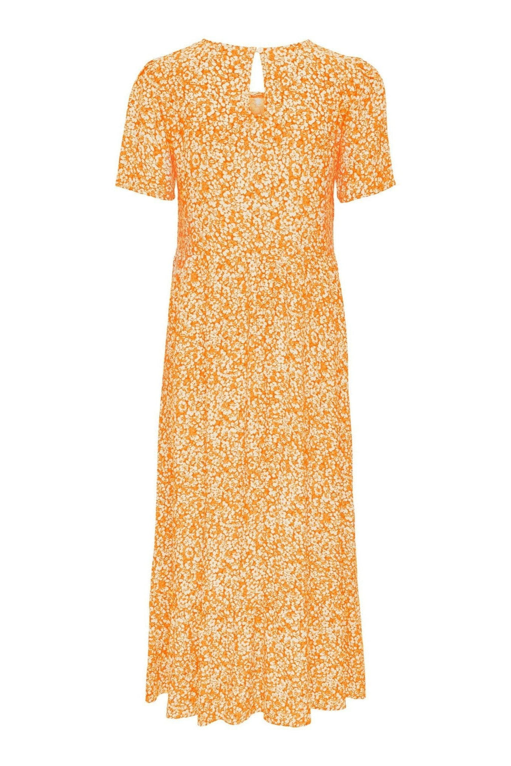 Robe Midi Malle - orange floral