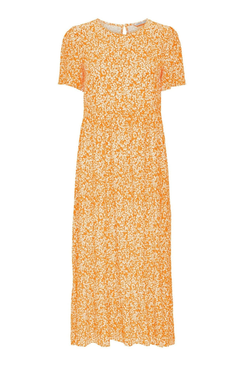 Robe Midi Malle - orange floral
