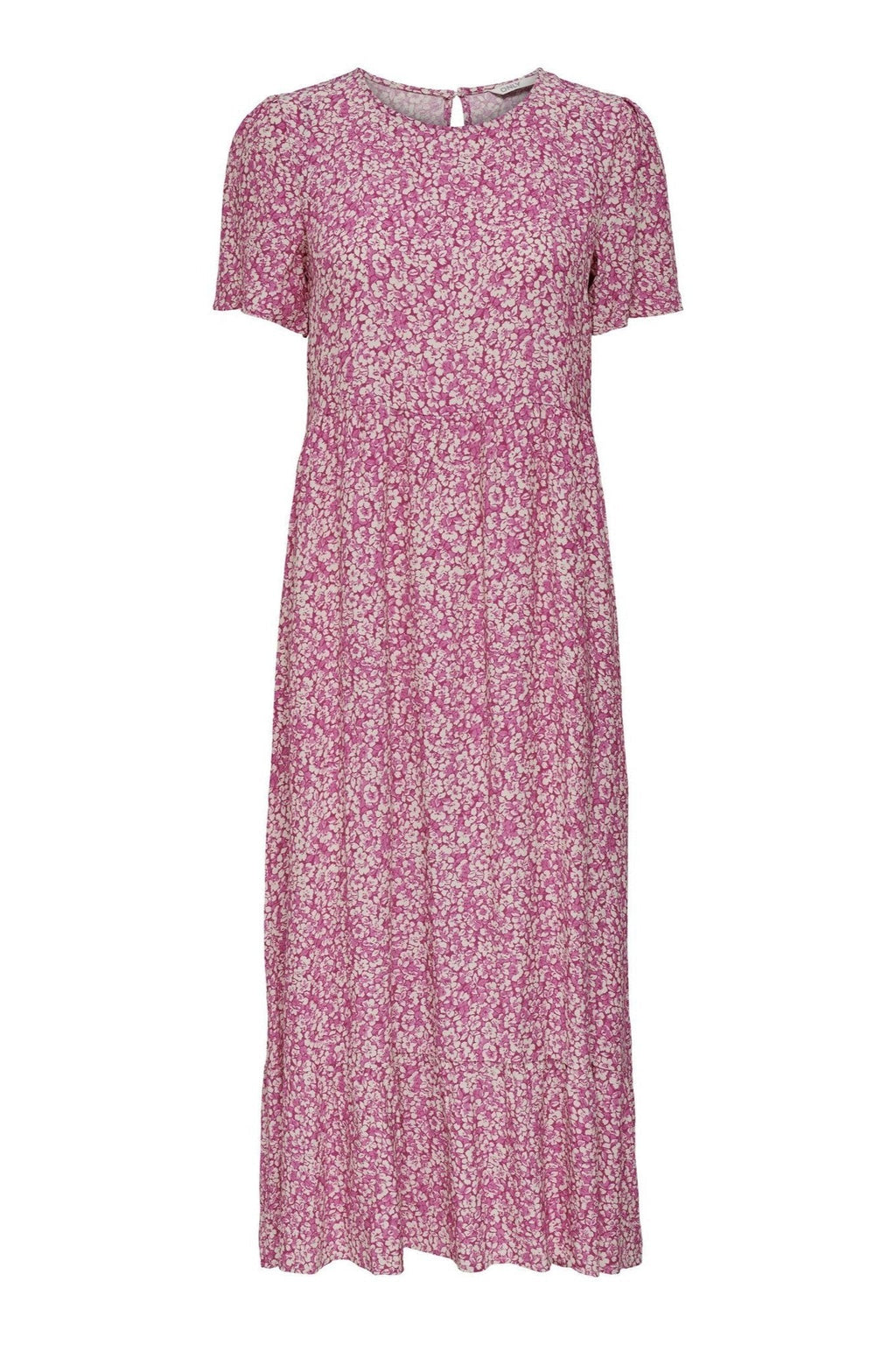 Robe midi malle - rose floral