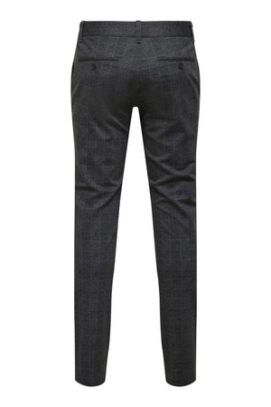 Mark Check Pants - Black