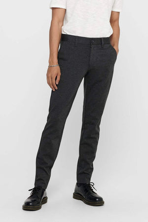 Mark Pants - Gris foncé (pantalon extensible)