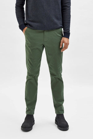 Pantalon de chino flexible Miles - Bronze Green (coton biologique)