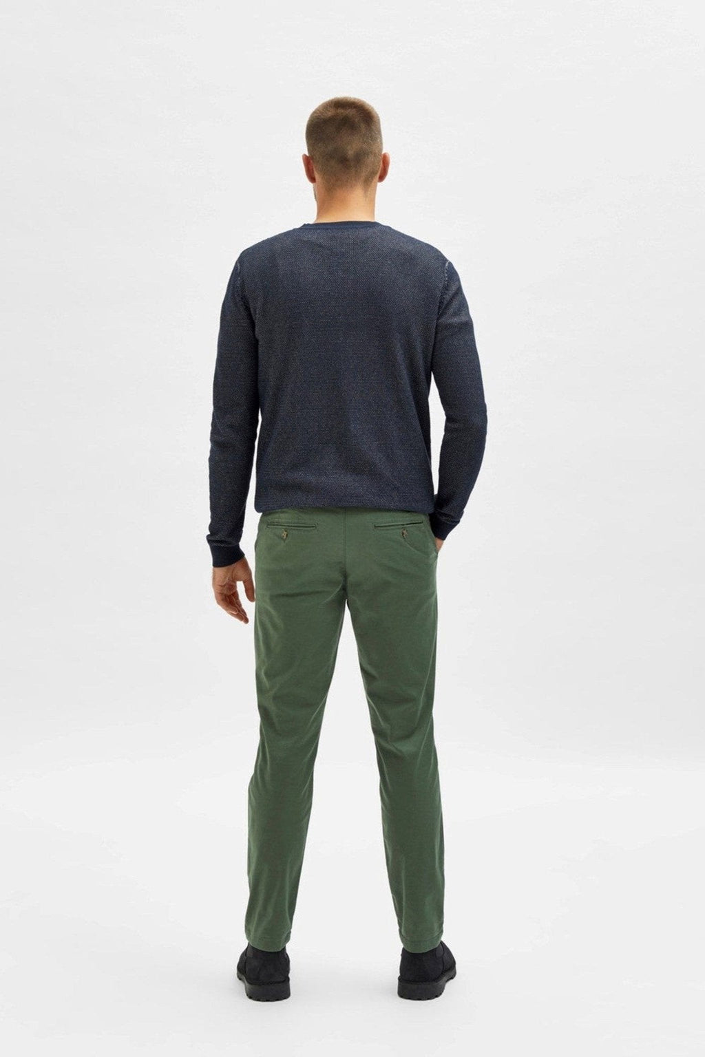 Pantalon de chino flexible Miles - Bronze Green (coton biologique)