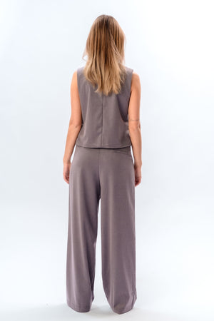 Nadia vest and pants (Dark Grey) - Package deal
