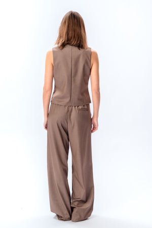 Nadia gilet et pants (Taupe) - Forme de package