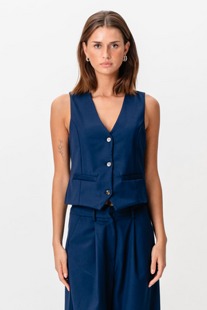 Nadia Vest - Navy