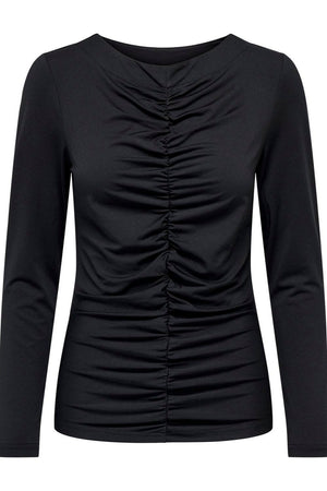 Sofie Long Sleeve Blouse - Black