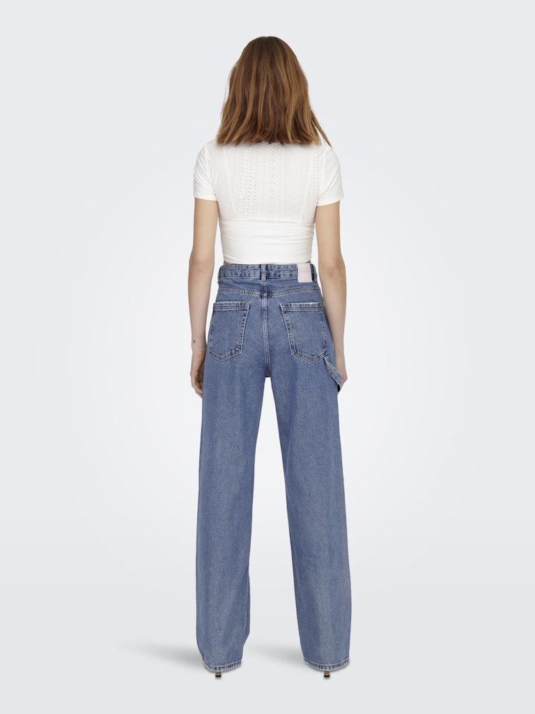 Jeans large kirsi - denim bleu moyen