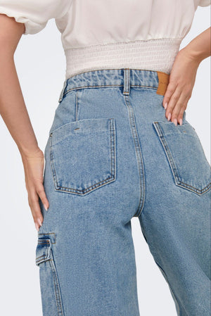 Hope High Waist Denim Jeans - Donim bleu foncé