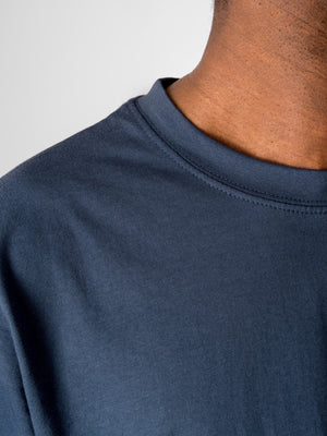 T-shirt surdimensionné - Bleu du port