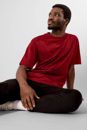 T-shirt surdimensionné - rouge
