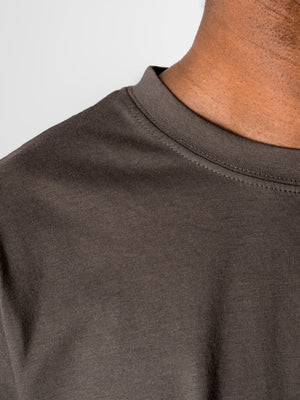 T-shirt surdimensionné - Gris en acier