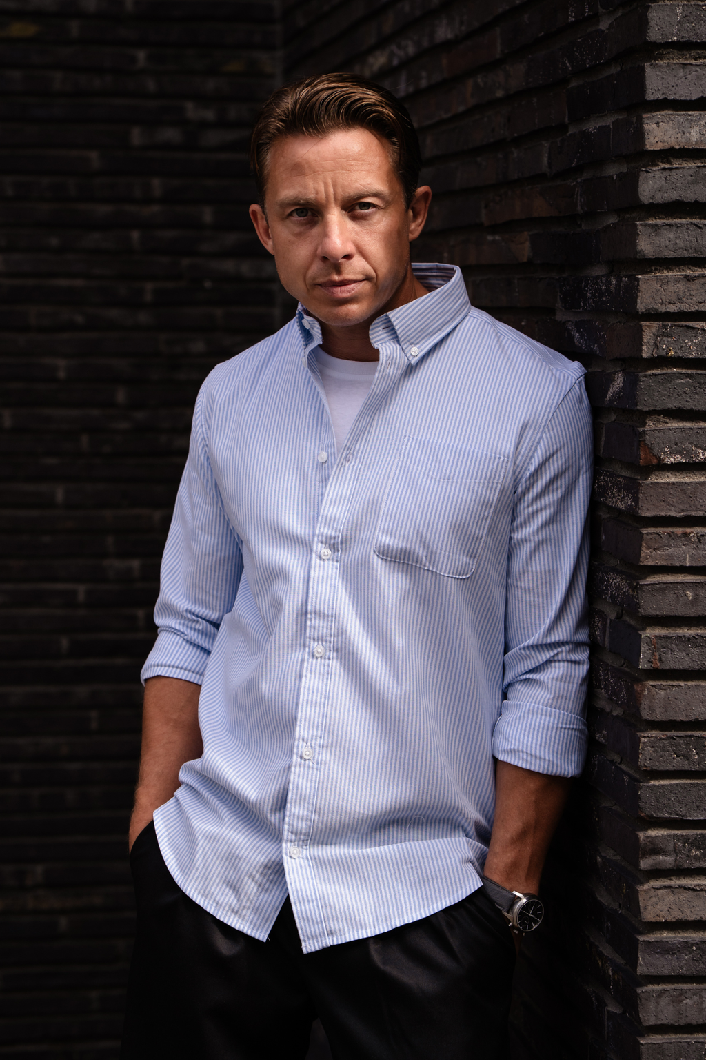 The Original Performance Oxford Shirt - bleu clair / blanc