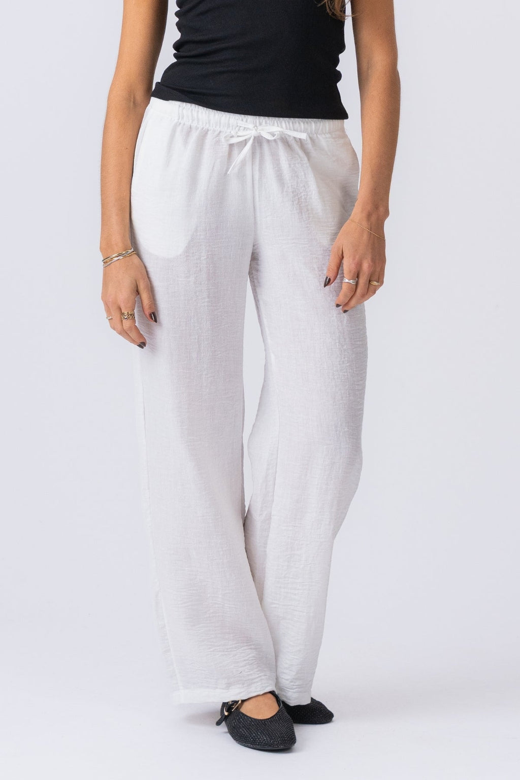 Lilly Pants + Lilly Shirt (White) – Package Deal