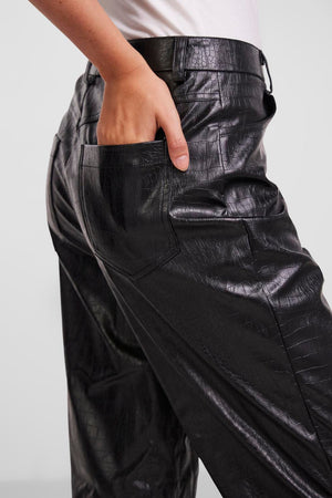 Croco Pants - noir