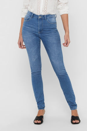 Jeans de performance - bleu clair (taille haute)