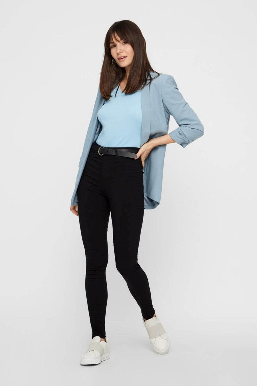 Pièces jeans - noir (taille haute)