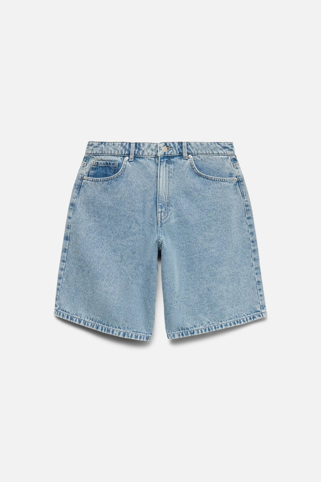 Kath long denim Shorts - Denim bleu clair