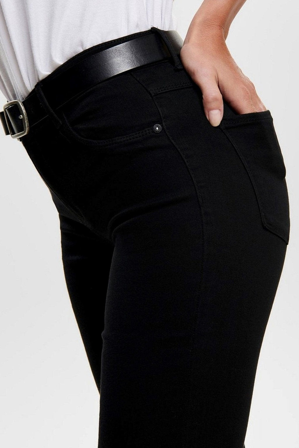 Jean skinny de pluie - noir