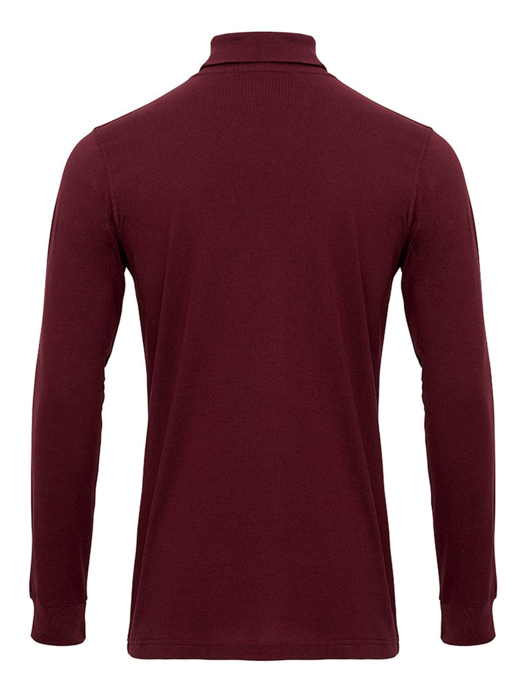 Roll collar sweater - Burgundy Red