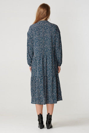 Robe Sara à manches longues - vert