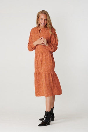 Robe Sara à manches longues - Rosa