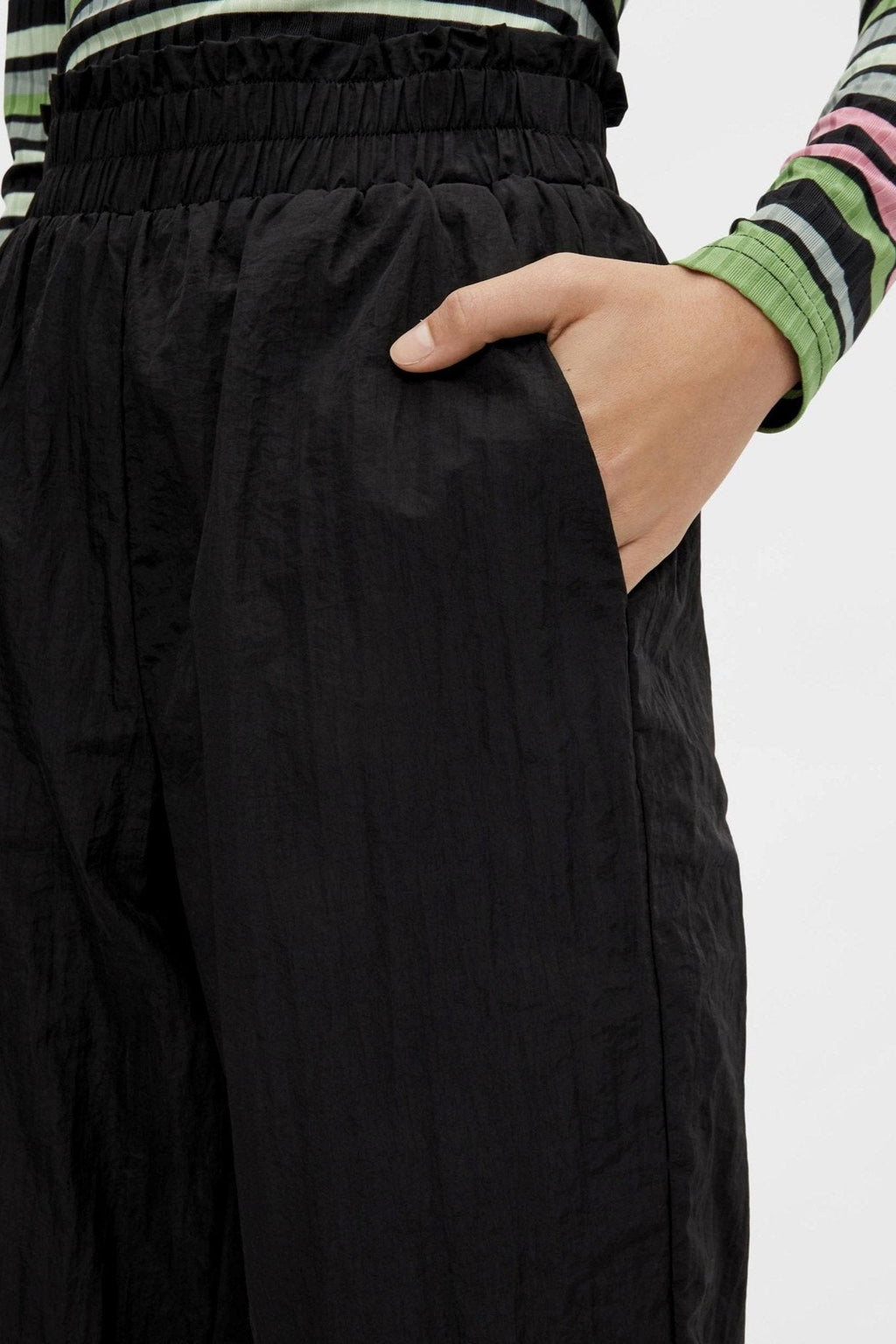 Pantalon à taille haute les silena - noir