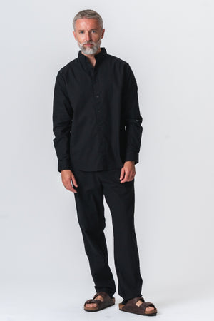 Ensemble de lin (noir) - Forme de package